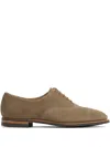 Crockett & Jones Suede Oxford Shoes In Neutrals