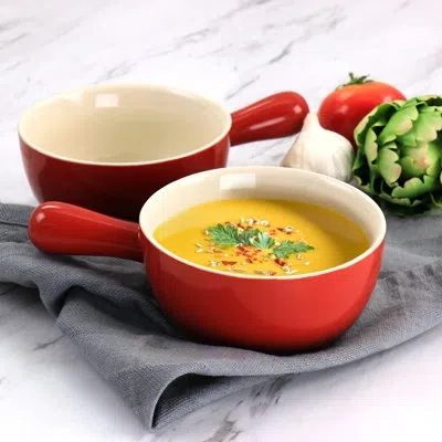 Crock-pot 24 Oz. Stoneware Soup Bowl In Red