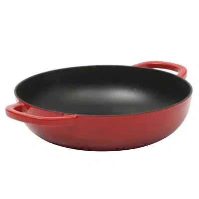 Crock-pot 5 Qt. Cast Iron Round Braiser With Lid In Red