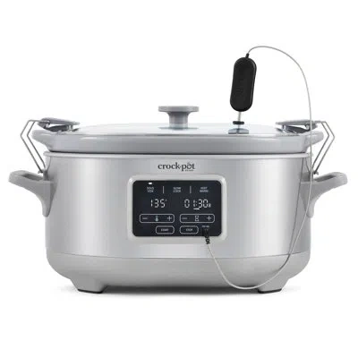 Crock-pot 7 Qt. Cook & Carry Programmable Slow Cooker With Sous Vide, Stainless Steel