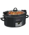 Crock-pot 7-quart Cook & Carry Oval Slow Cooker In Black