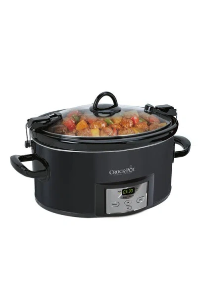 Crock-pot 7-quart Cook & Carry Slow Cooker In Black