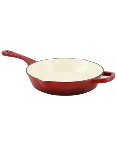 Crock-pot Crockpot Artisan 10in Round Enameled Cast Iron Skillet In Red