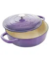 Crock-pot Crockpot® Artisan 2pc 5qt Lavender Enameled Cast Iron Braiser With Lid In Purple
