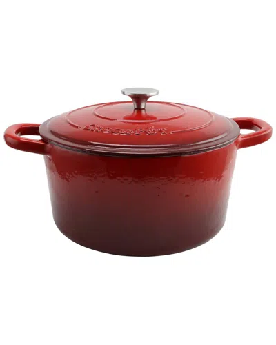 Crock-pot Crockpot Artisan 7qt Cast Iron Dutch Oven In Red