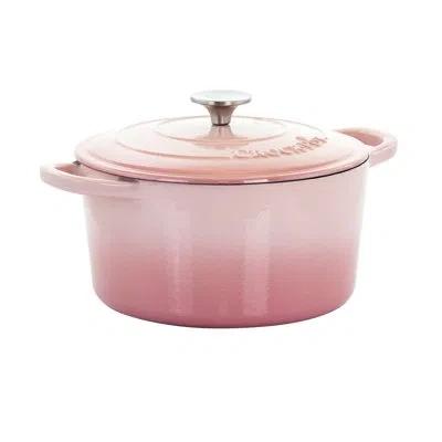 Crock-pot Artisan Enameled Cast Iron Dutch Oven In Pink