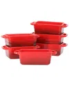 CROCK-POT CROCK-POT APPLETON 6PC 12OZ STONEWARE MINI LOAF PAN BAKER SET