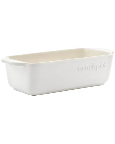 Crock-pot Artisan 1.25qt Rectangular Stoneware Bake Pan In White
