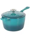 Crock-pot Artisan 3qt Enameled Cast Iron Saucepan With Lid