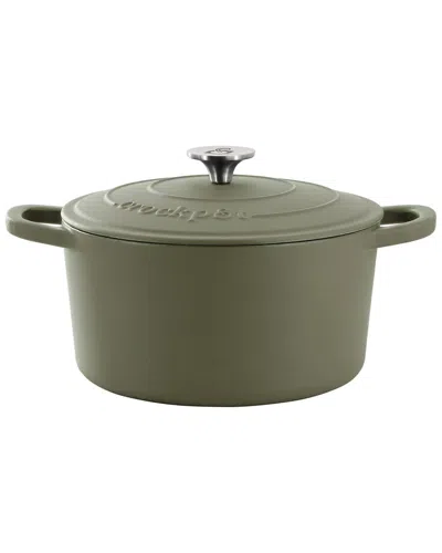 Crock-pot Artisan 5qt Enameled Cast Iron Dutch Oven In Green