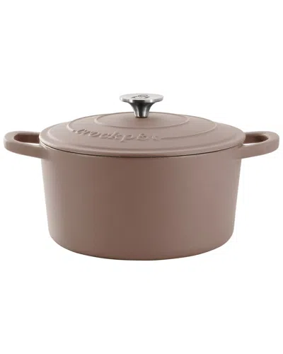 Crock-pot Artisan 5qt Enameled Cast Iron Dutch Oven In Neutral