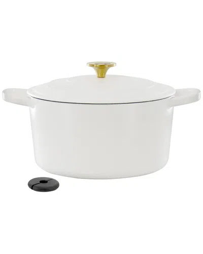 Crock-pot Artisan 6qt Enameled Cast Iron Dutch Oven In White