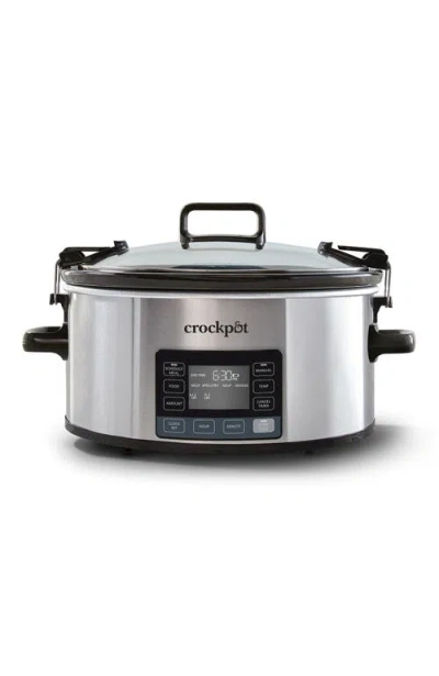 Crock-pot Mytime Cook & Carry Programmable 7-quart Slow Cooker In Silver