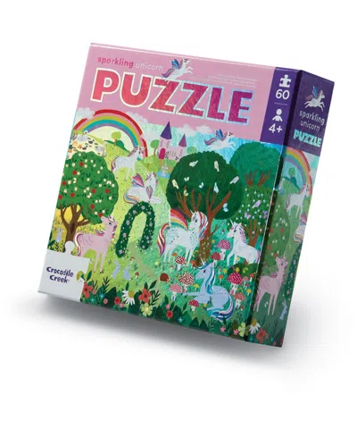 Crocodile Creek Sparkling Unicorn Holographic Foil Puzzle, 60 Pieces In No Color