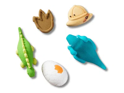 Crocs Kids'  3d Dinosaur Adventure Jibbitz Set 5 Pack In Multi