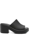 Crocs 70mm Platform Slides In Black