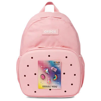 Crocs Adult  Back To School Backpack With Eva Front Pocket In Powder Pink