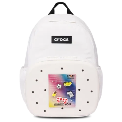 Crocs Adult  Back To School Backpack With Eva Front Pocket In White