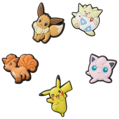 Crocs Adult   Pokemon Character 5 Pack Jibbitz In Multi