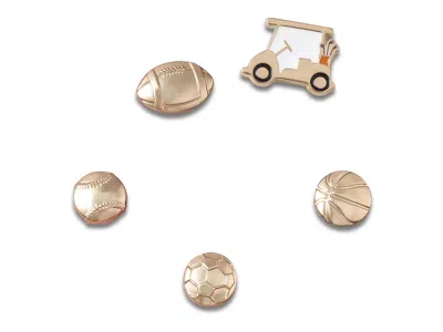Crocs Kids'  All Gold Sports Jibbitz Set 5 Pack