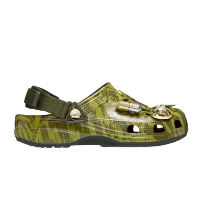 Pre-owned Crocs Aries X Classic Clog 'dark Algae' | Green | Men's Size 11