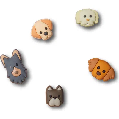 Crocs Assorted 5-pack Tiny Puppy Jibbitz Shoe Charms In Multi