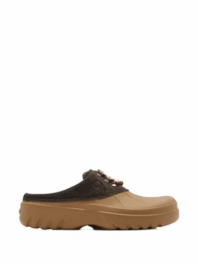 Crocs Axle Beaded Lace-up Mules In Neutrals