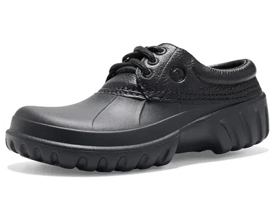 Crocs Axle Low Slippers Black/black: Men's 5 - Women's 7 Medium, Leather