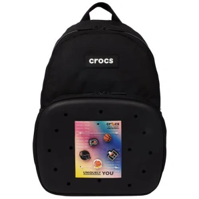 Crocs Back To School Backpack With Eva Front Pocket Customizable Jibbitz Backpack In Black