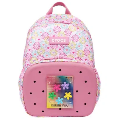 Crocs Back To School Backpack With Eva Front Pocket Customizable Jibbitz Backpack Floral In Quiet Rose