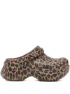 Crocs Bae Animal-print Platform Clogs In Multi
