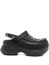 Crocs Bae Studded Clogs In Black