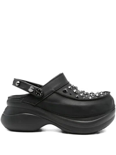 Crocs Bae Studded Clogs In Black