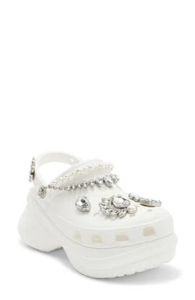 Crocs Bae Wedding Glitter Clog In Animal Print