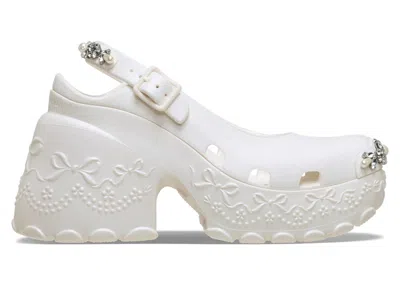 Pre-owned Crocs Ballerina Platform Clog Simone Rocha (women's) Sneakers In Oyster In Gray