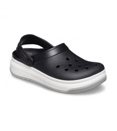 Crocs Band Full Force 206122-066 Clog Men's 9 Black Platform Shoes Erk1501