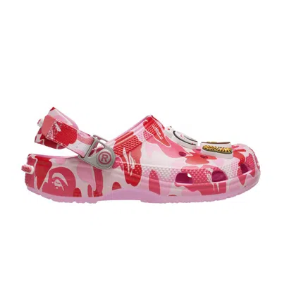 Pre-owned Crocs Bape X  Classic Clog Kids 'abc Camo - Pink' | Kid's Size 1