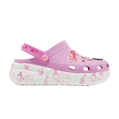 Pre-owned Crocs Barbie X  Crush Clog Kids 'taffy Pink' | Black | Kid's Size 4