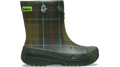 Crocs Barbour X  Classic Boot In Kelp