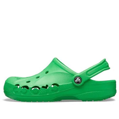 Crocs Baya Clog Beach Unisex Green Sandals In Grass Green