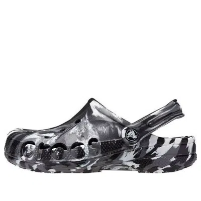 Crocs Baya Marbled Clog In Black/white