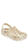 Crocs Baya Marbled Clog In Cobblestone