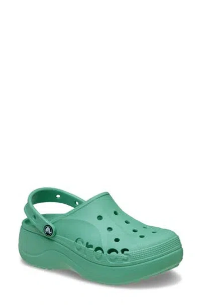 Crocs Baya Platform Clog In Green
