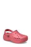 Crocs Baya Platform Clog In Red