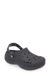 Crocs Baya Platform Glitter Clog In Black