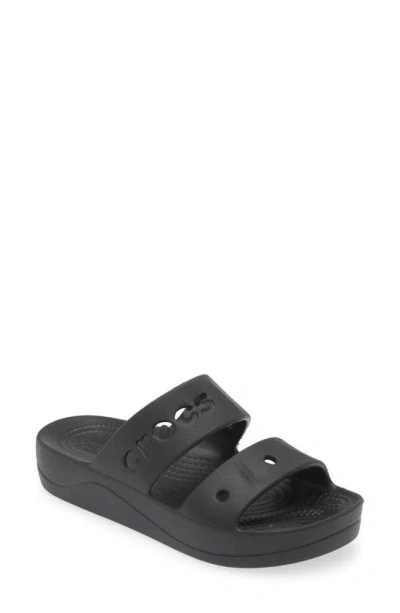 Crocs Baya Platform Sandals Women Black 6