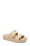 Crocs Baya Platform Slide Sandal In Chai