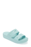 Crocs Baya Platform Slide Sandal In Pure Water