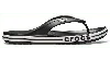 Crocs Crocband Non-slip Shoe Black Unisex In Black/white