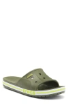 Crocs Bayaband Slide Sandal In Army Green